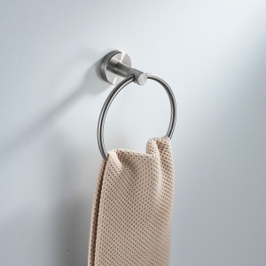 Cuier de baie Ring 6610 Modern Brush Nickel - Img 2