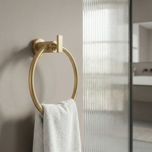 Cuier de baie Ring 81307 Rivo Brush Gold - Img 6