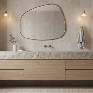Cuier de baie Tomi 5805 Brush Gold - Img 2