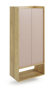 Dulap modular Mobius 2D natur/roz – H179 cm - Img 5