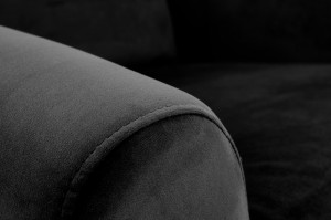 Fotoliu recliner Agustin 2 velvet negru H107 cm - Img 4