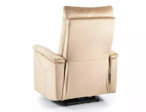 Fotoliu recliner cu functie de masaj Neptun M velvet bej Blu28 - Img 2