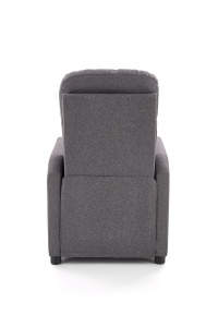 Fotoliu recliner Felipe stofa gri H103 cm - Img 10