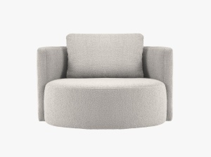 Fotoliu rotativ Bliss boucle L112 cm - Img 3