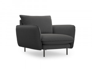 Fotoliu tapitat Vienna picioare negre – L95 x l92 x h95 cm - Img 3