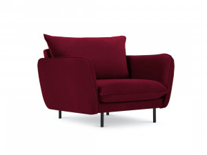 Fotoliu tapitat Vienna velvet/picioare negre – L95 x l92 x h95 cm - Img 6