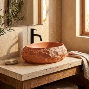Lavoar pe blat Mika Terracotta - Img 3