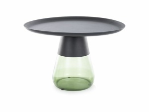 Masa de cafea Tiffany B negru/verde ø70/h43 cm