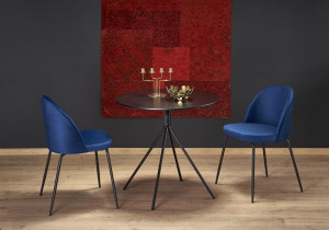 Masa rotunda Fondi negru – ø80 / h75 cm - Img 2