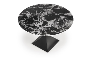 Masa rotunda Manuel marmura neagra/negru - ø120/h77 cm - Img 4