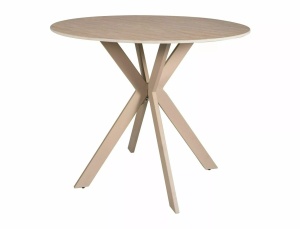 Masa rotunda Talia travertin bej mat/cașmir 90/h73 cm