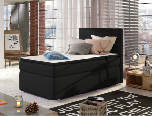 Pat boxspring Rocco pe stanga 90x200 cm Sawana 14 - Img 2