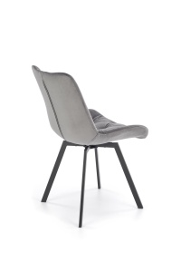 Scaun catifea K519 velvet gri - Img 7