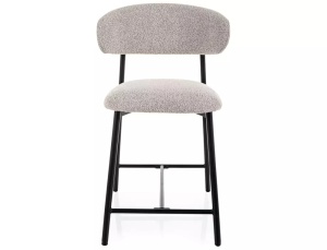 Scaun de bar Elton H-2 Noelle bej 231 / negru mat