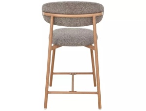 Scaun de bar Elton H-2 Noelle cappuccino 256 / stejar - Img 2
