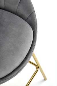 Scaun de bar H112 velvet gri - Img 11