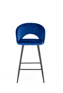 Scaun de bar H96 velvet albastru - Img 10