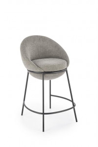 Scaun de bar tapitat H118 gri
