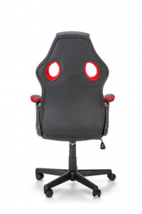 Scaun de birou Berkel negru/rosu H117 cm - Img 3