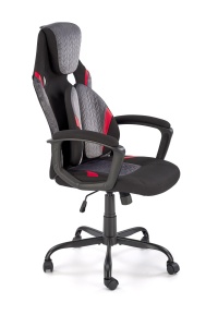 Scaun de birou Jensen negru/gri/rosu H125 cm JENSEN office chair, black / grey / red - Img 6