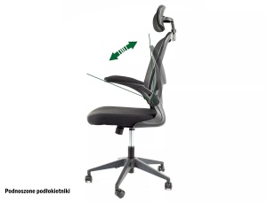 Scaun de birou Q-060 negru - Img 2