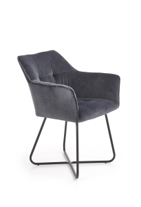 Scaun K377 velvet gri - Img 10