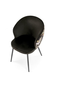 Scaun K506 negru/floral - Img 13