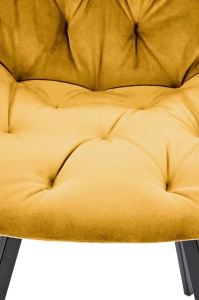 Scaun K519 velvet mustariu - Img 2