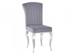 Scaun Prince velvet gri - H100 cm - Img 1