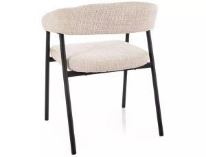 Scaun tapițat Katana 257 bej / negru mat - Img 2
