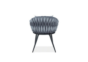 Scaun tapitat Nuvo Velvet – Gri - Img 3