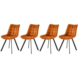 Set 4 scaune K332 velvet cinnamon