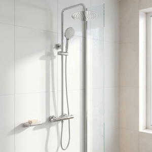Set de duș fără pipă cu termostat Rea Lungo Chrome - Img 7