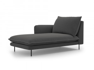 Sezlong tapitat Vienna picioare negre – L170 x l110 x h95 - Img 4