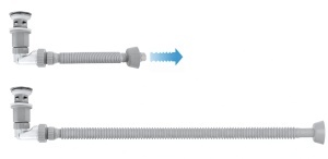 Sifon pentru lavoar REA Flow Brush Gold - Img 4
