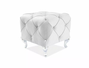 Taburet Hestia K velvet gri deschis Blu03