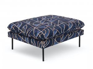 Taburet tapitat Vienna velvet/picioare negre – L100 x l80 x h43 cm - Img 8