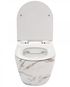 Vas wc Carlos marmura suspendat capac slim softclose - Img 2