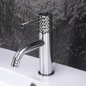 Baterie pentru lavoar Rea Lungo Diamond Crom - Img 4