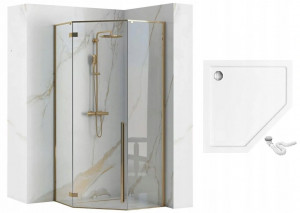 Cabina de dus DIAMOND GOLD 90x90 cm - Img 6