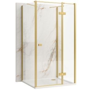 Cabina de dus Rea Atlas 120x80 Brush Gold