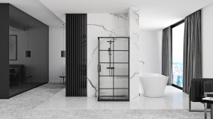 Cabina dus Concept negru – 90×90 cm - Img 4