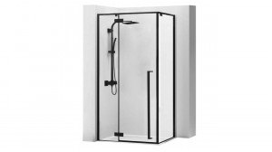 Cabina dus Fargo negru - 80x100 cm