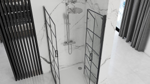 Cabina dus Rea Molier Black Double 80x80 - Img 3