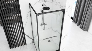 Cabina dus Space negru – 80×100 cm - Img 6