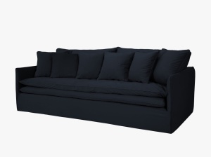 Canapea Boho catifea cu husa detasabila L223 cm - Img 8