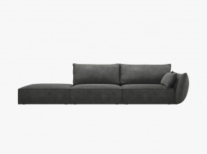 Canapea deschisa 4 locuri Kaelle chenille L264 cm - Img 11