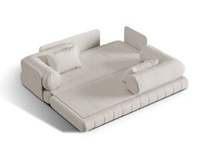 Canapea extensibila 3 locuri Kemi boucle L206 cm - Img 4