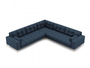 Coltar 6 locuri Bali tapitat/picioare gold – L256 x l256 x h75 - Img 7