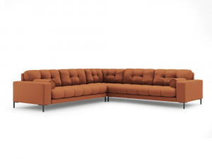 Coltar 6 locuri Bali tapitat/picioare negre – L256 x l256 x h75 - Img 6